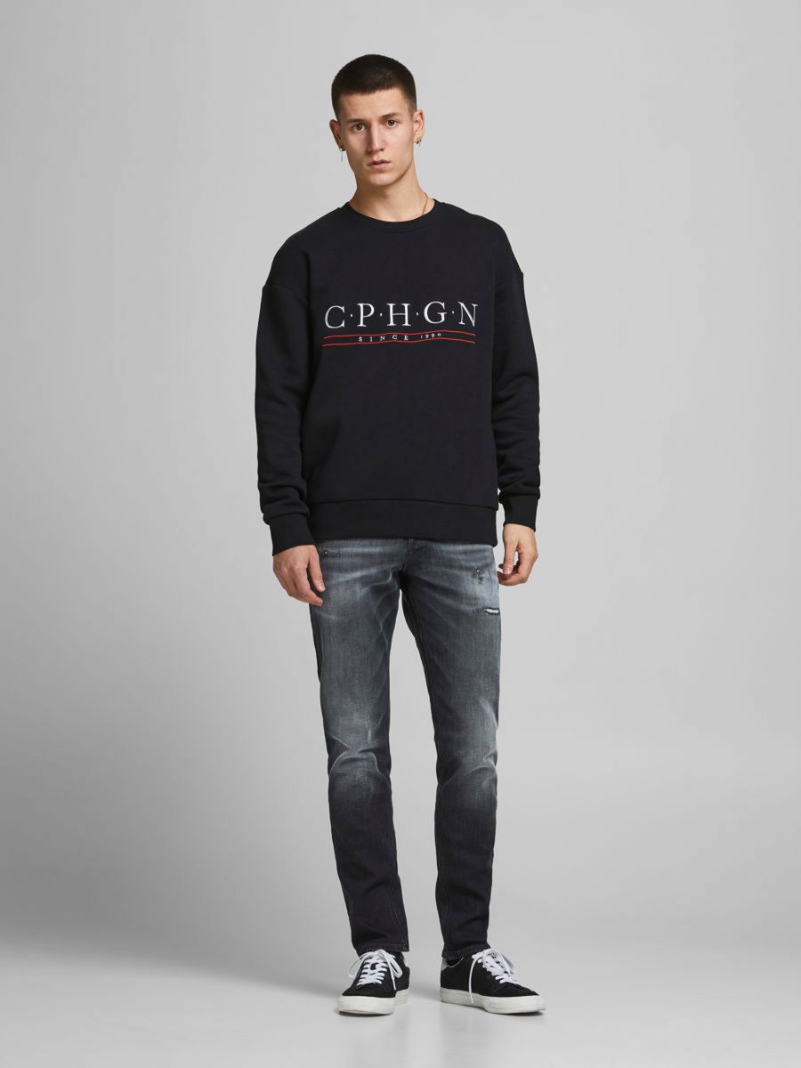JEANS Uomo JACK&JONES 12194532 GLENN BLUE DENIM