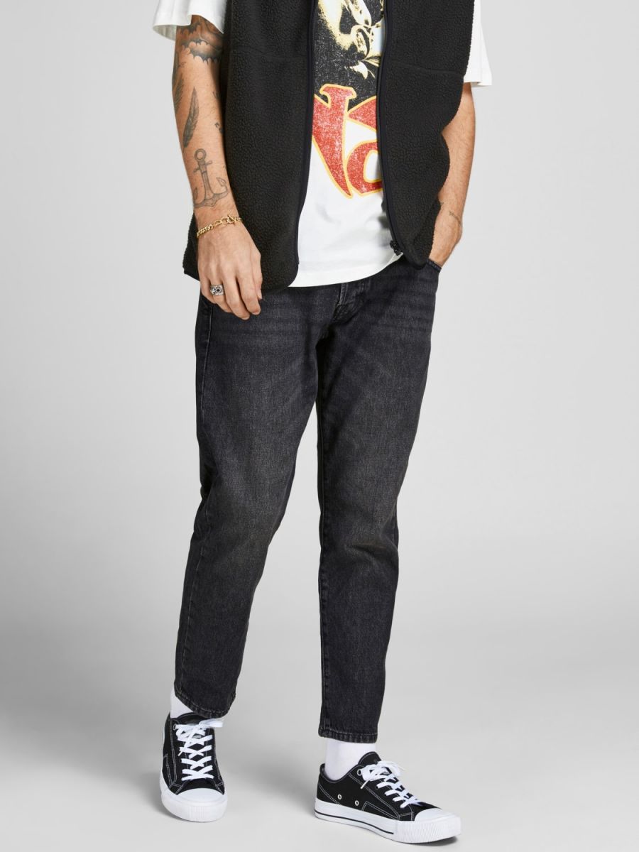 JEANS Uomo JACK&JONES 12219833 JJJFRANK JJLEEN BLACK DENIM