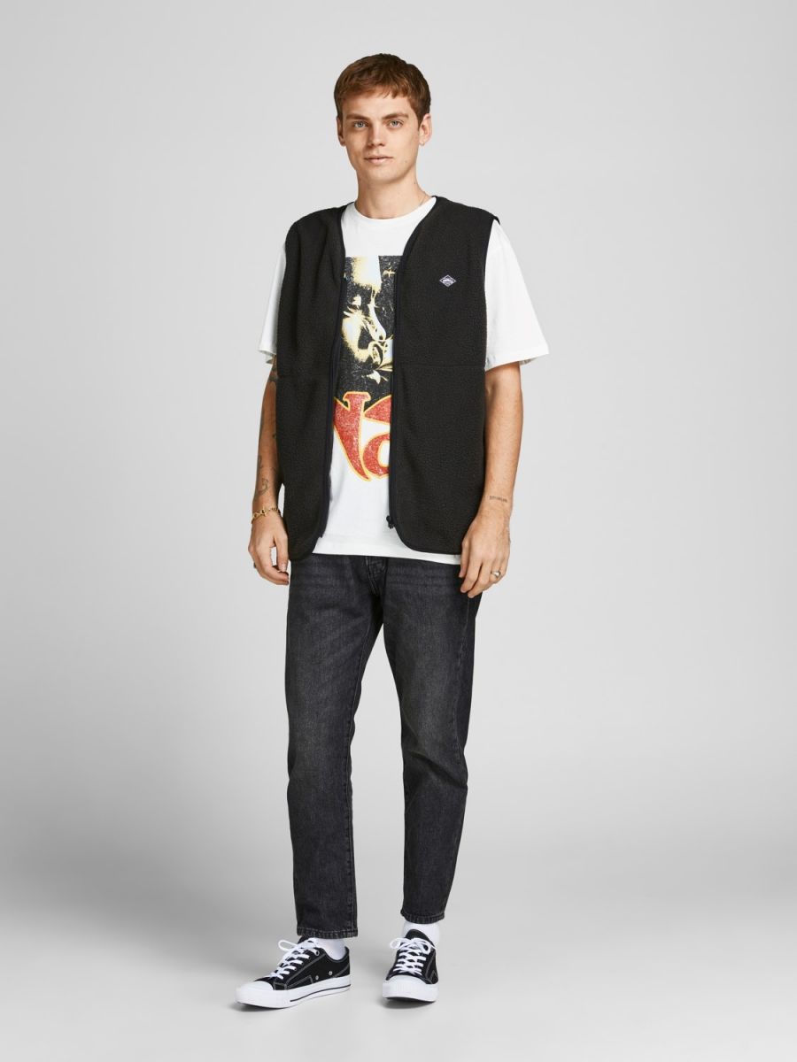 JEANS Uomo JACK&JONES 12219833 JJJFRANK JJLEEN BLACK DENIM