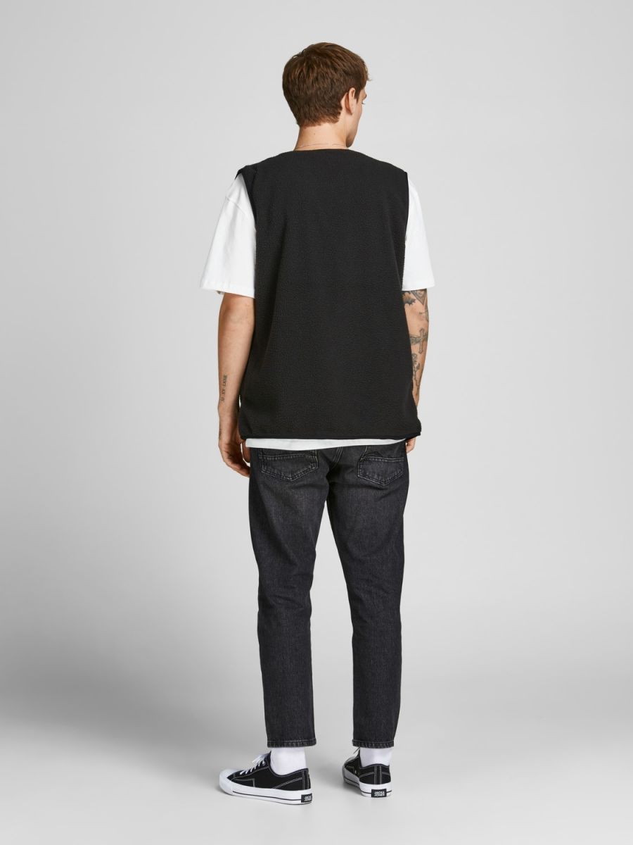 JEANS Uomo JACK&JONES 12219833 JJJFRANK JJLEEN BLACK DENIM