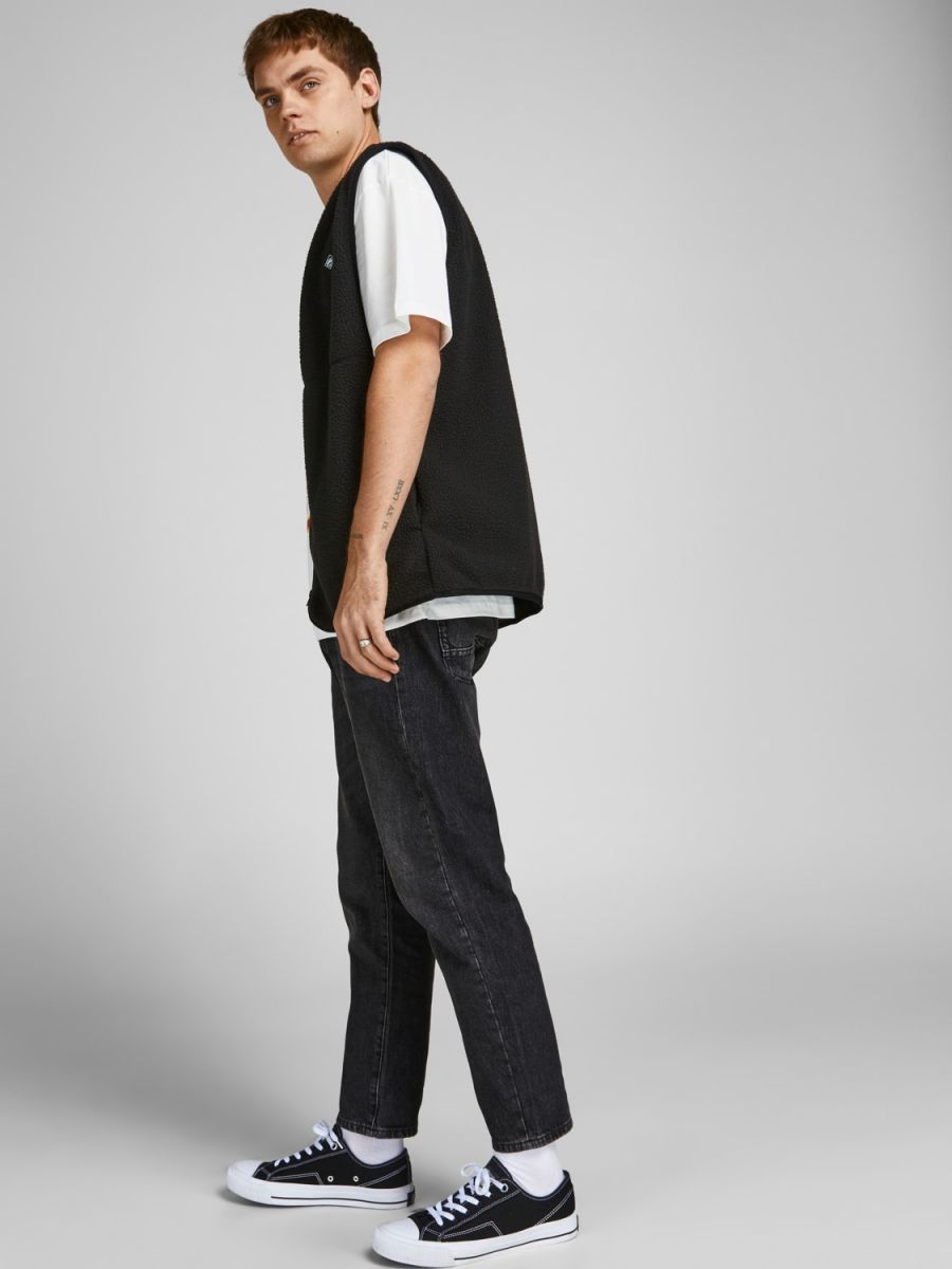 JEANS Uomo JACK&JONES 12219833 JJJFRANK JJLEEN BLACK DENIM