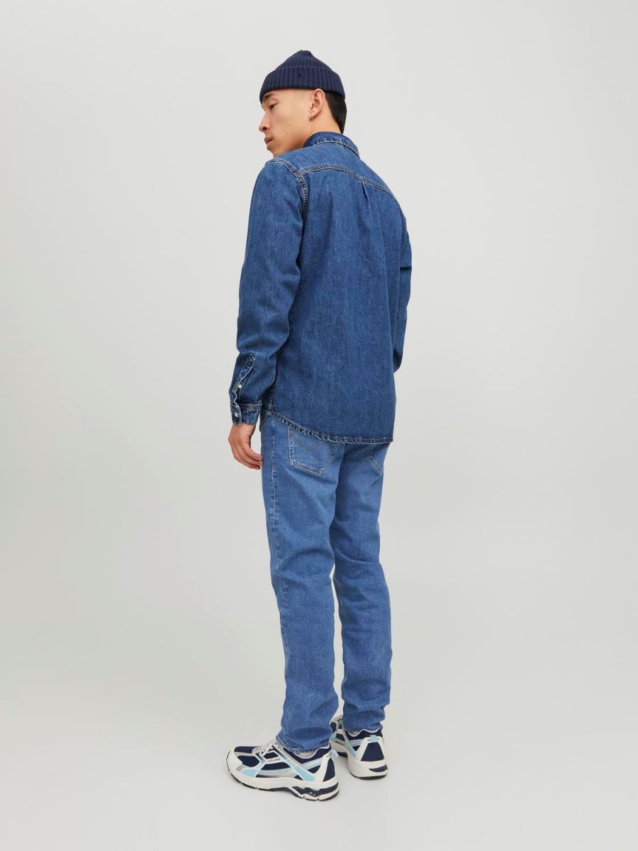 JEANS Uomo JACK&JONES 12242320 MIKE BLUE DENIM