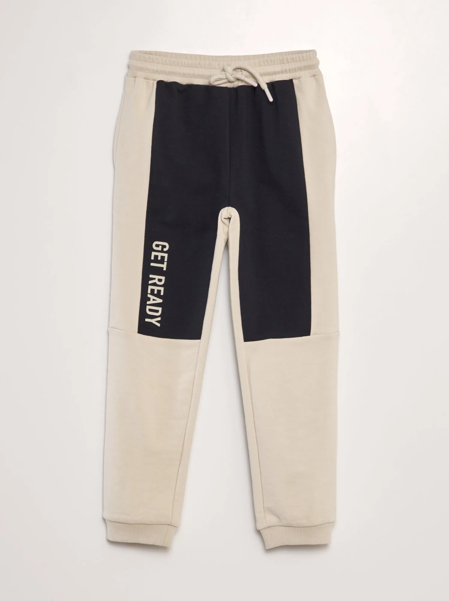 Joggers in tessuto felpato - BIANCO