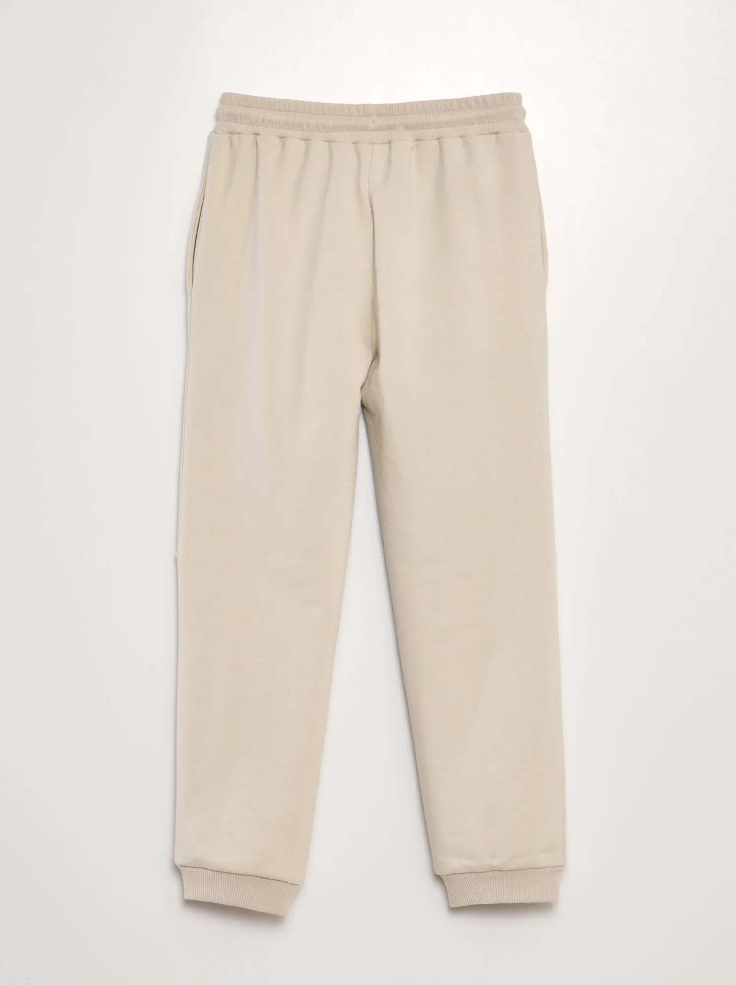 Joggers in tessuto felpato - BIANCO