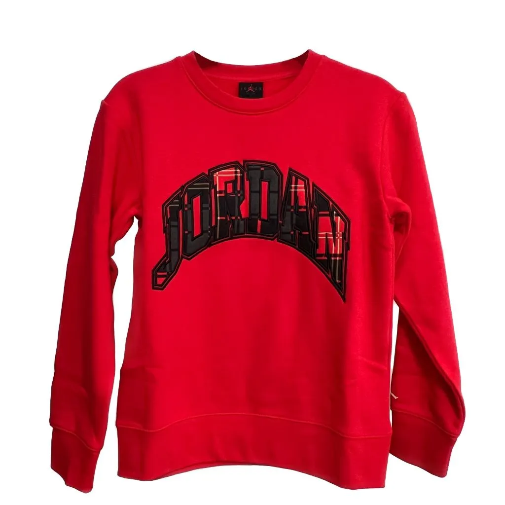 JORDAN Felpa essential plaid crew jordan