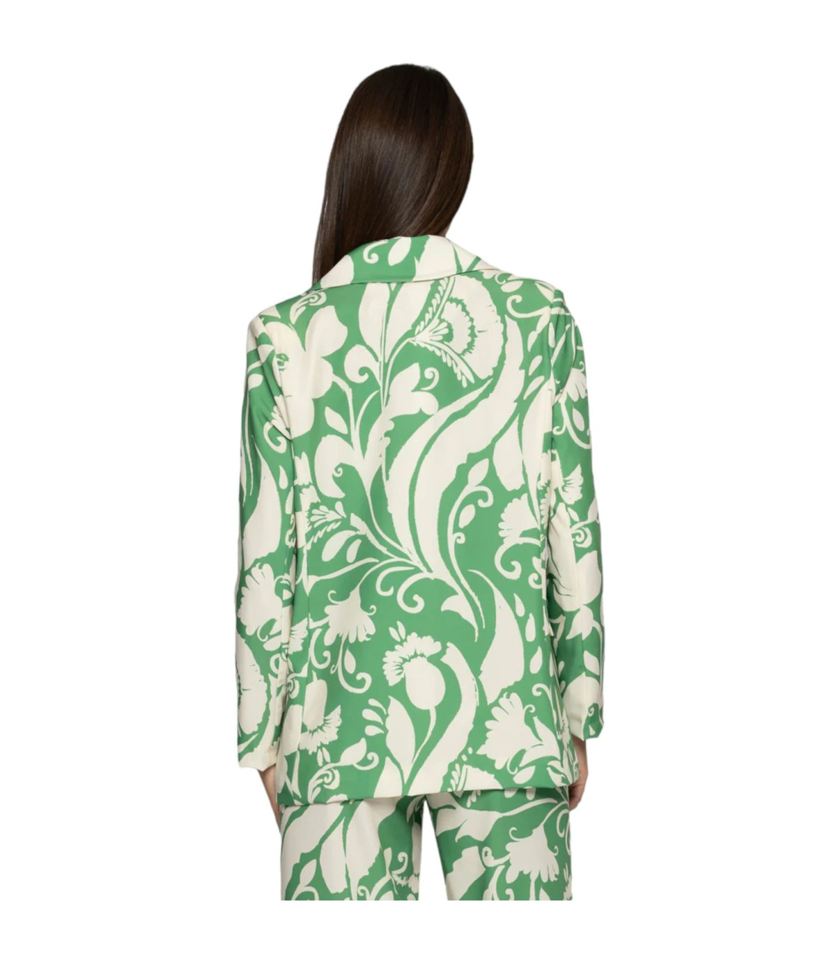 Kocca Donna Giacca Blazer A Fantasia Floreale Bicolor Yves