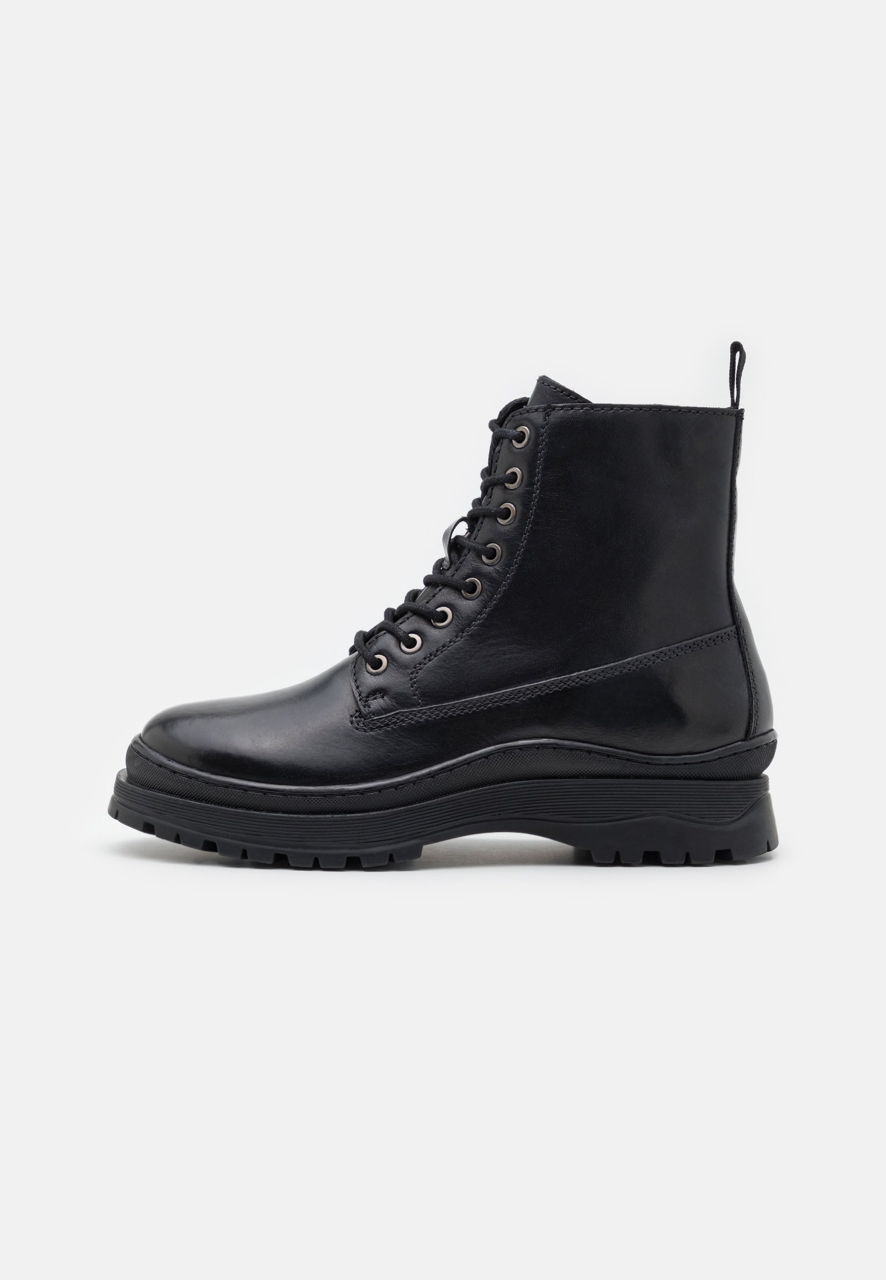 LEATHER - Stivaletti stringati