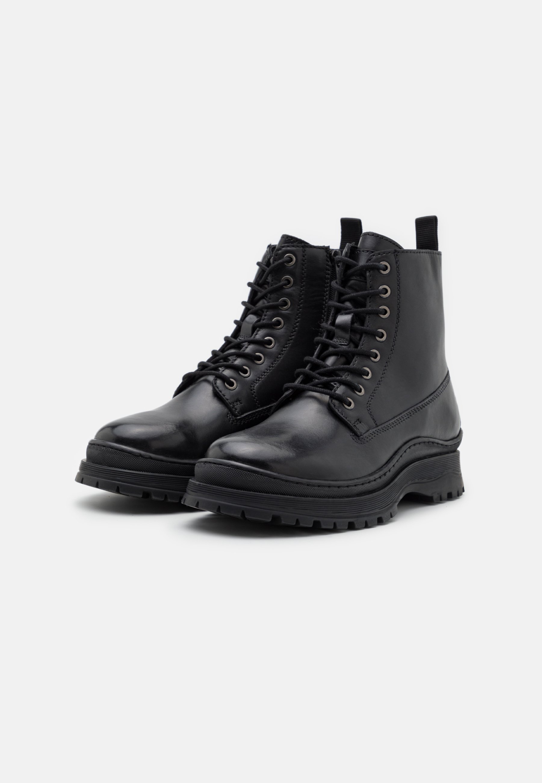 LEATHER - Stivaletti stringati