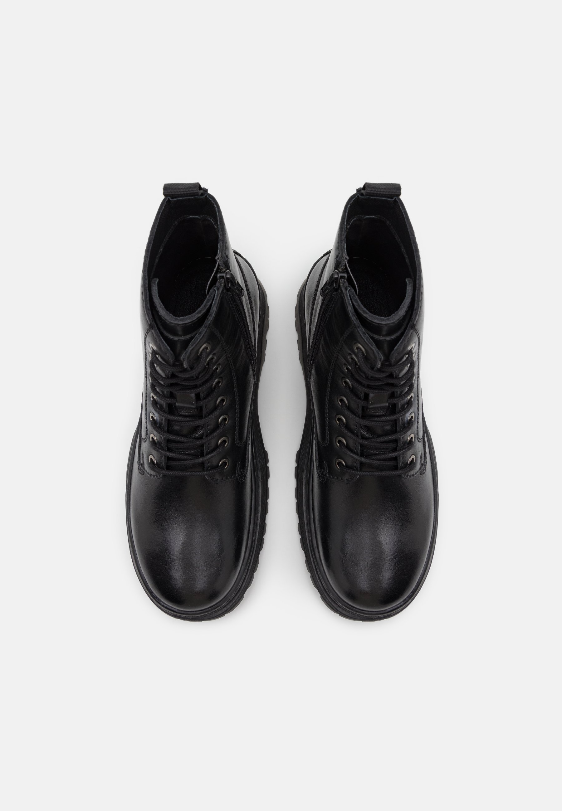 LEATHER - Stivaletti stringati