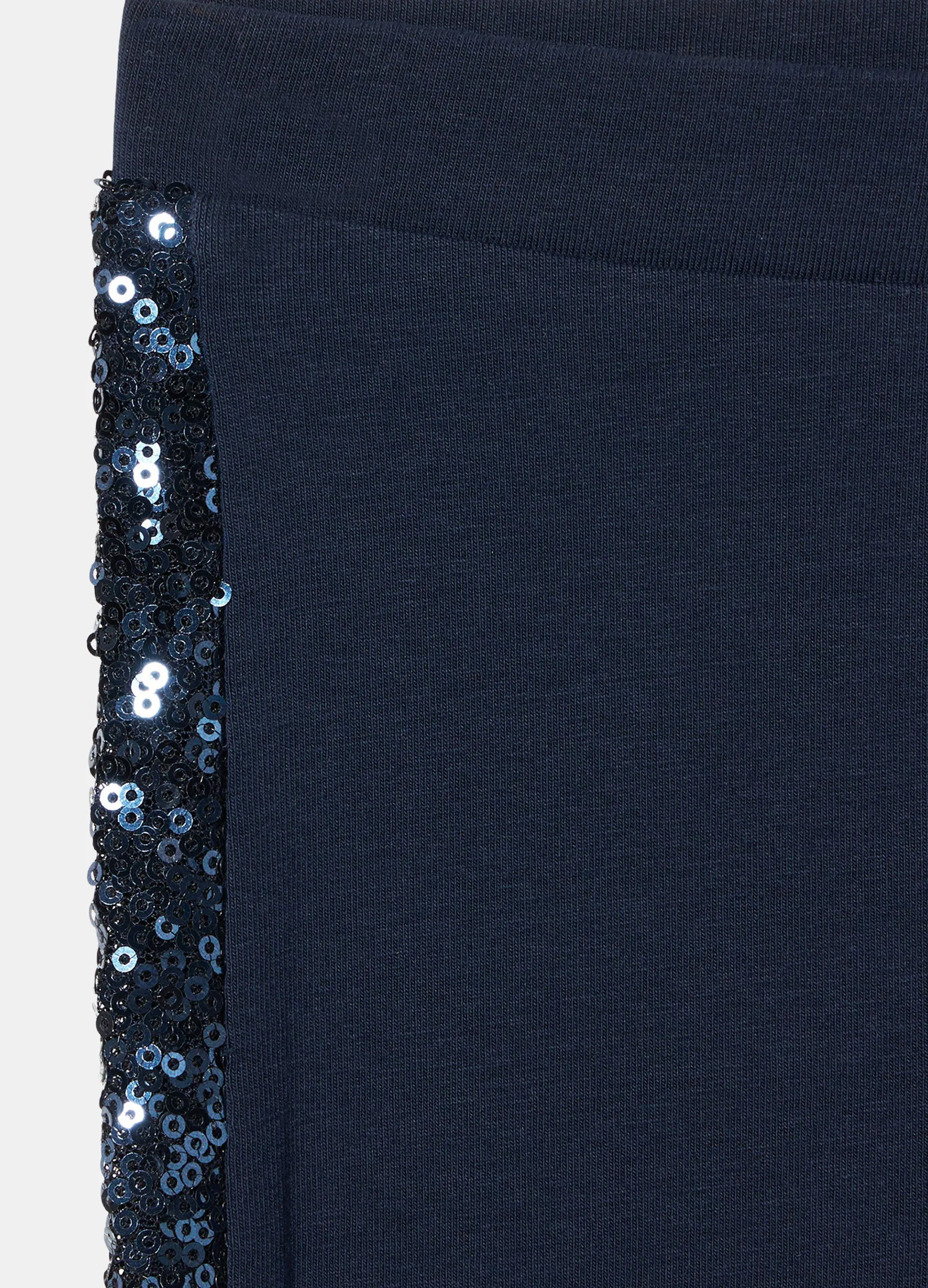 Leggings capri con paillettes bambina
