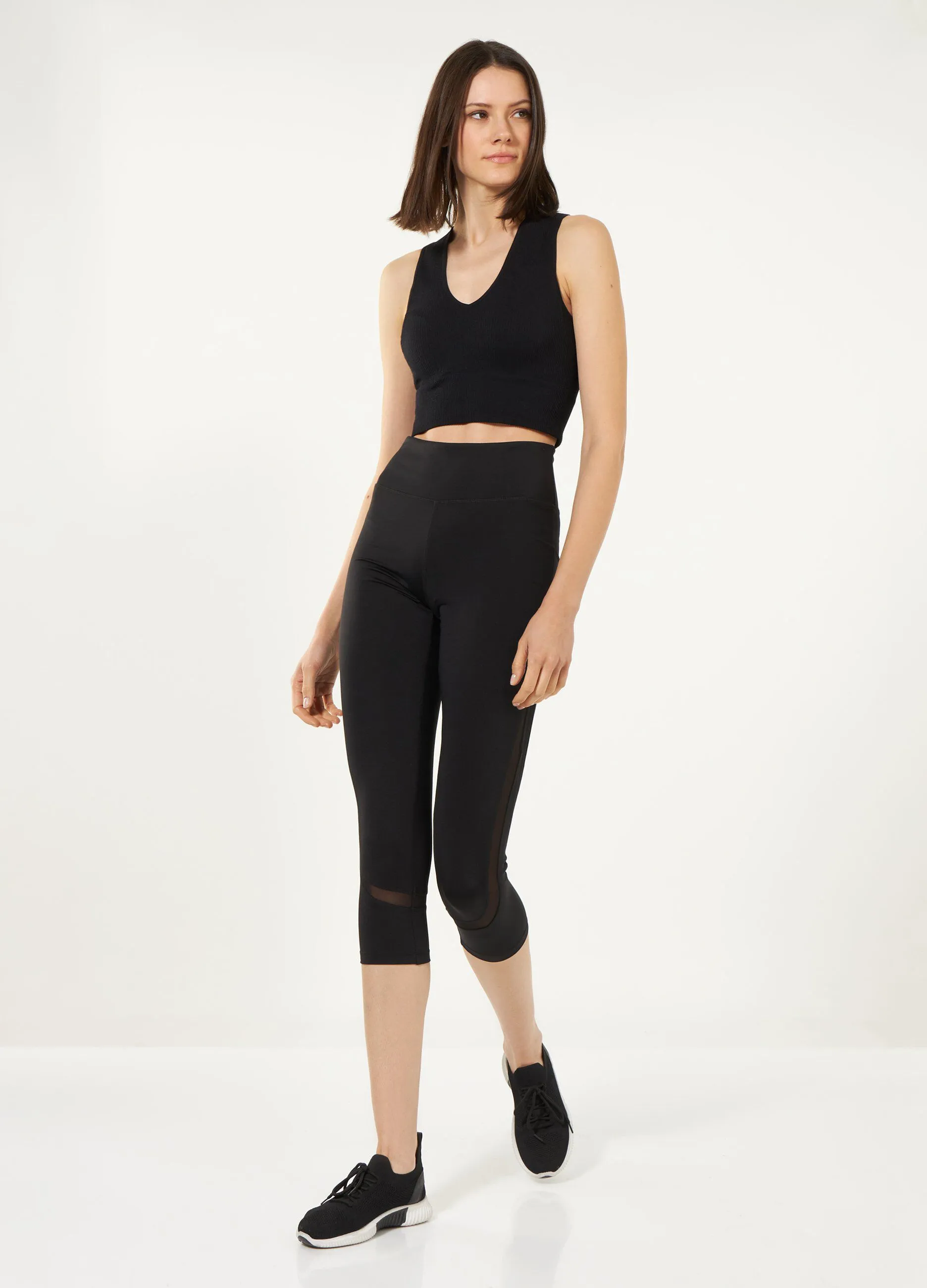 Leggings capri Holistic fitness elasticizzati donna