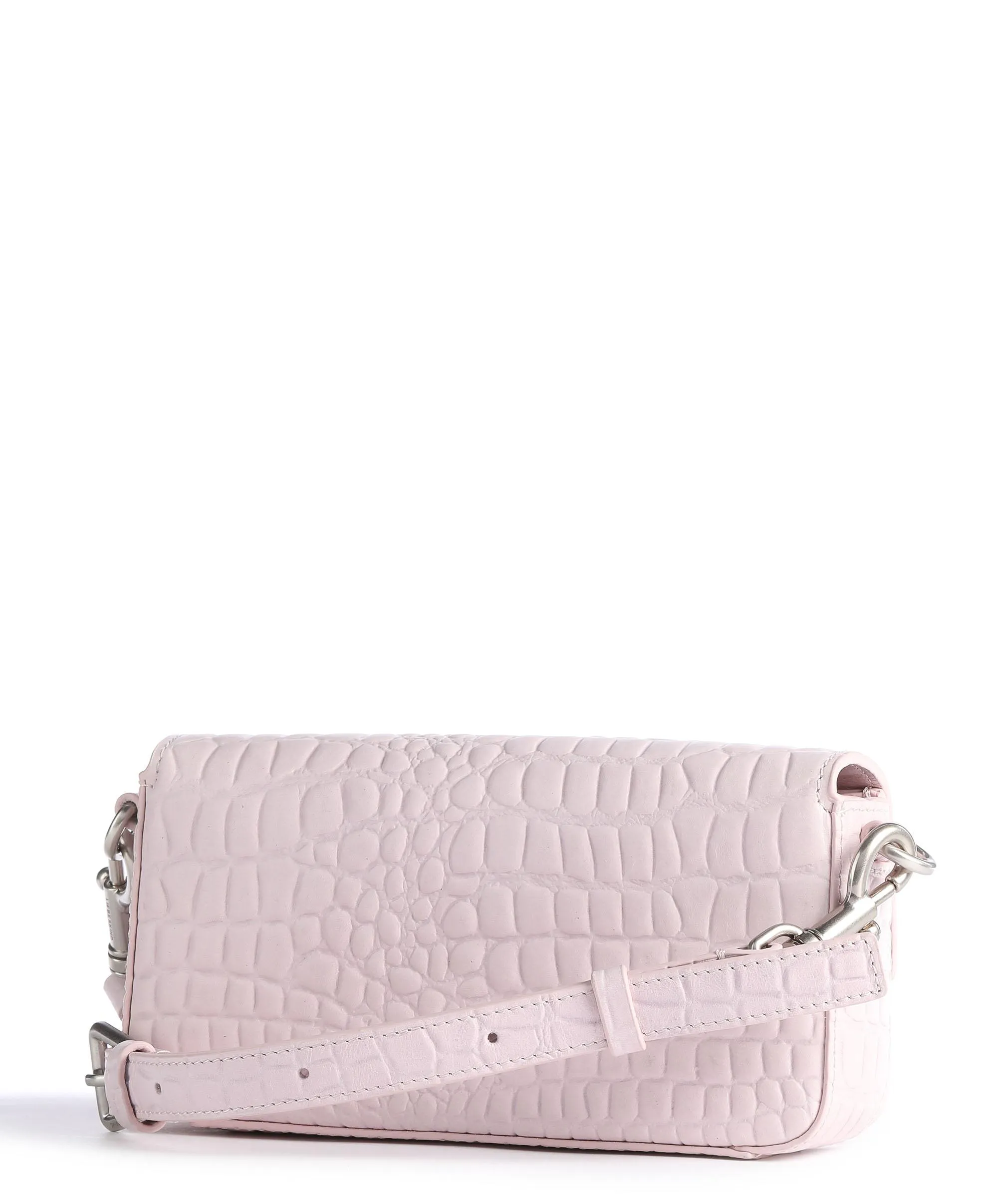  Liebeskind Pam Croco XS Borsa a tracolla pelle in rilievo rosa  