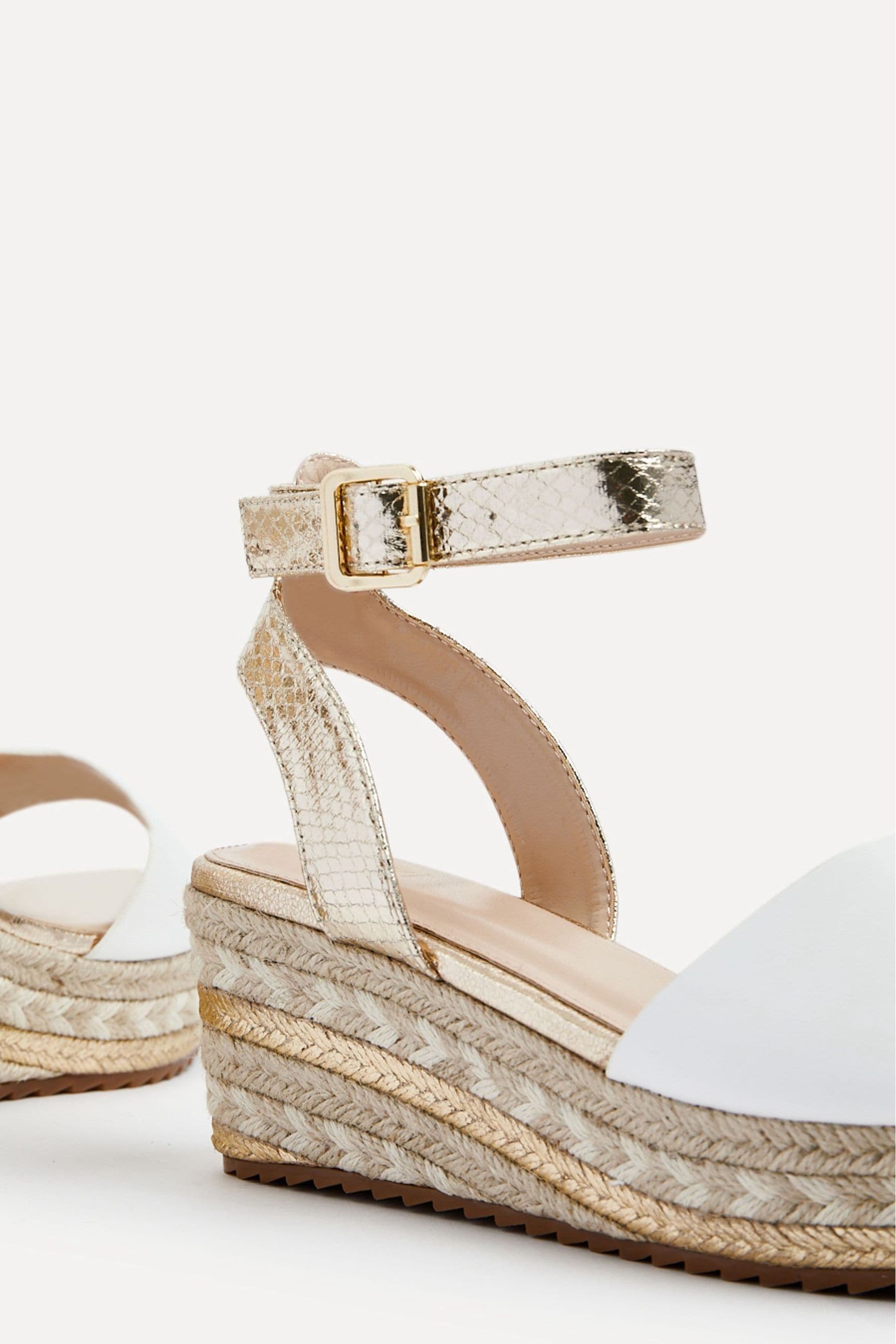 Linzi Malaga - Sandali flatform stile espadrillas decorate