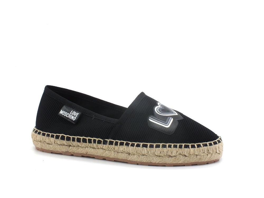 LOVE MOSCHINO Espadrillas Rete Corda Nero JA10192G0EJI0000