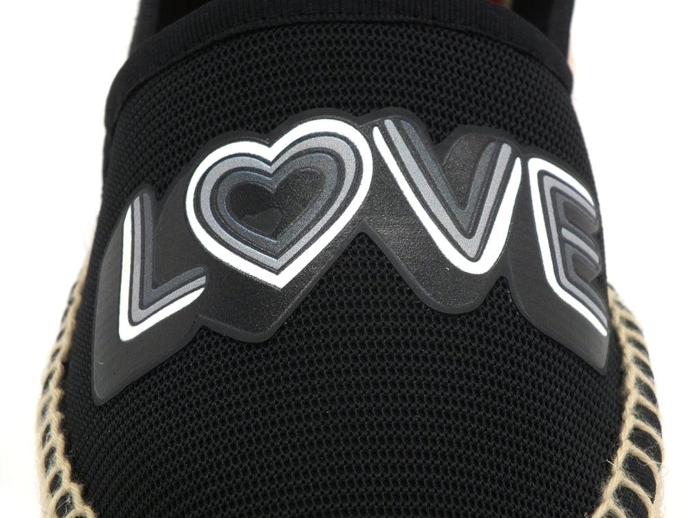 LOVE MOSCHINO Espadrillas Rete Corda Nero JA10192G0EJI0000