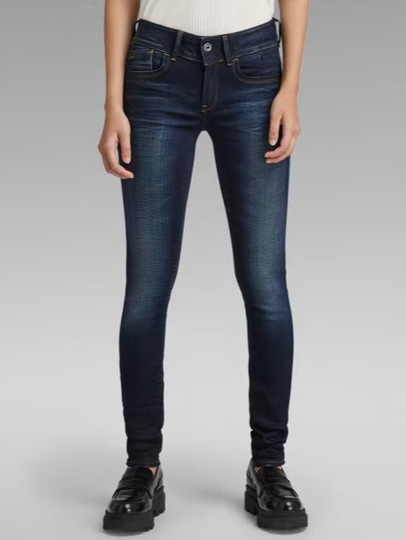 Lynn Mid Skinny Jeans Tela Elasticizzata