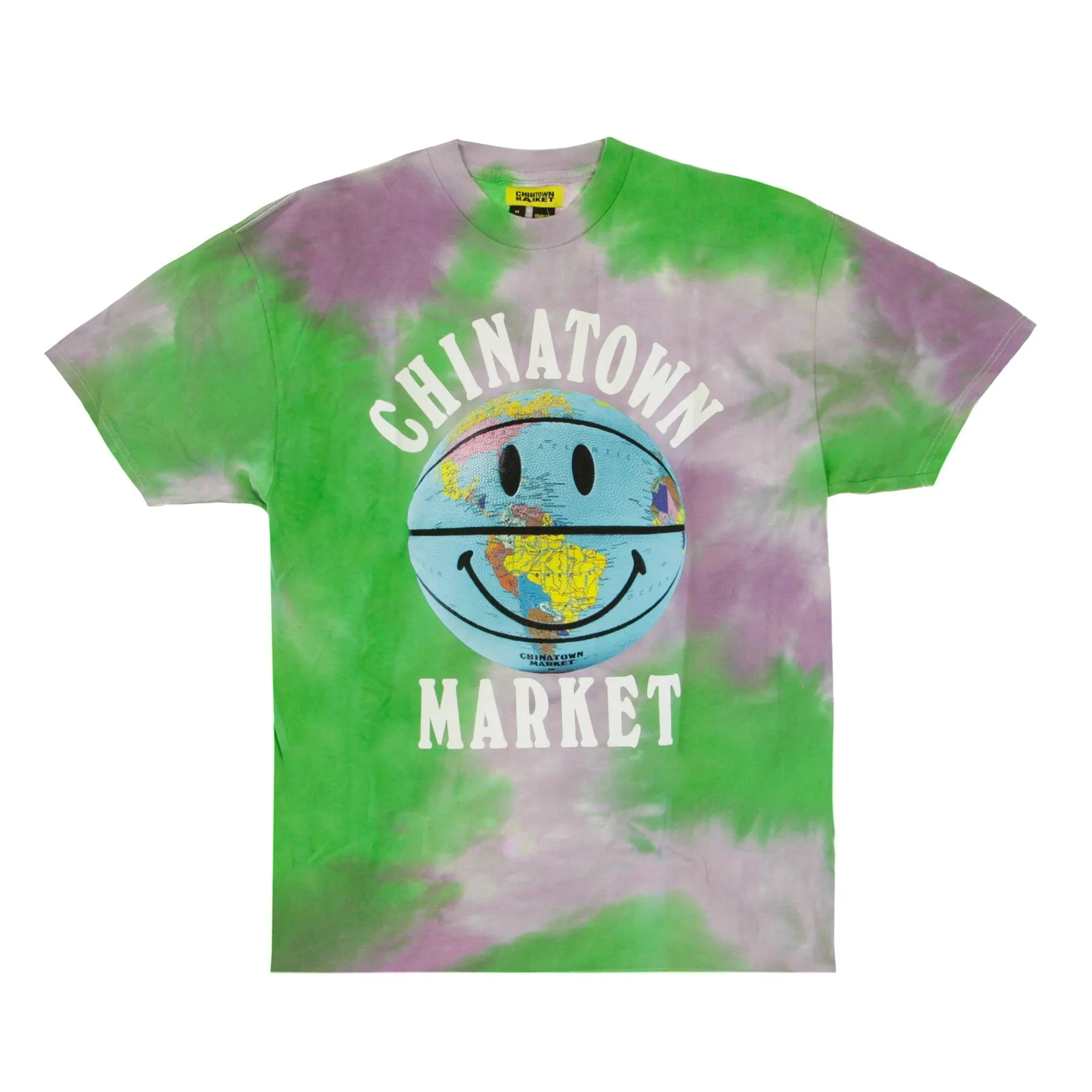Maglietta Uomo Smiley Globe Ball Tie Dye