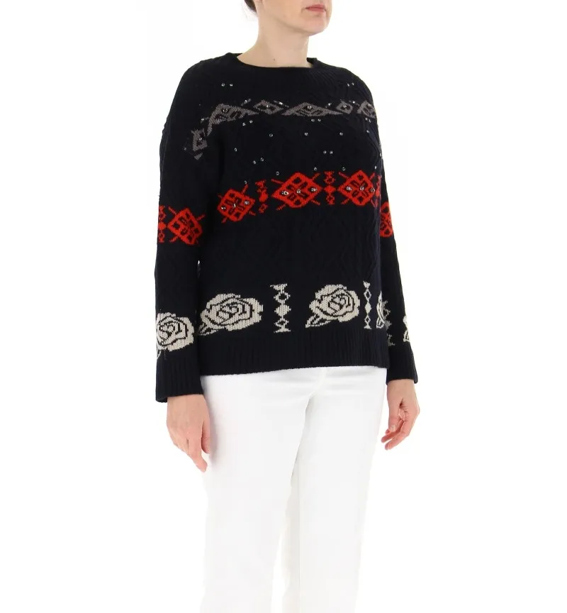 Maglione misto viscosa