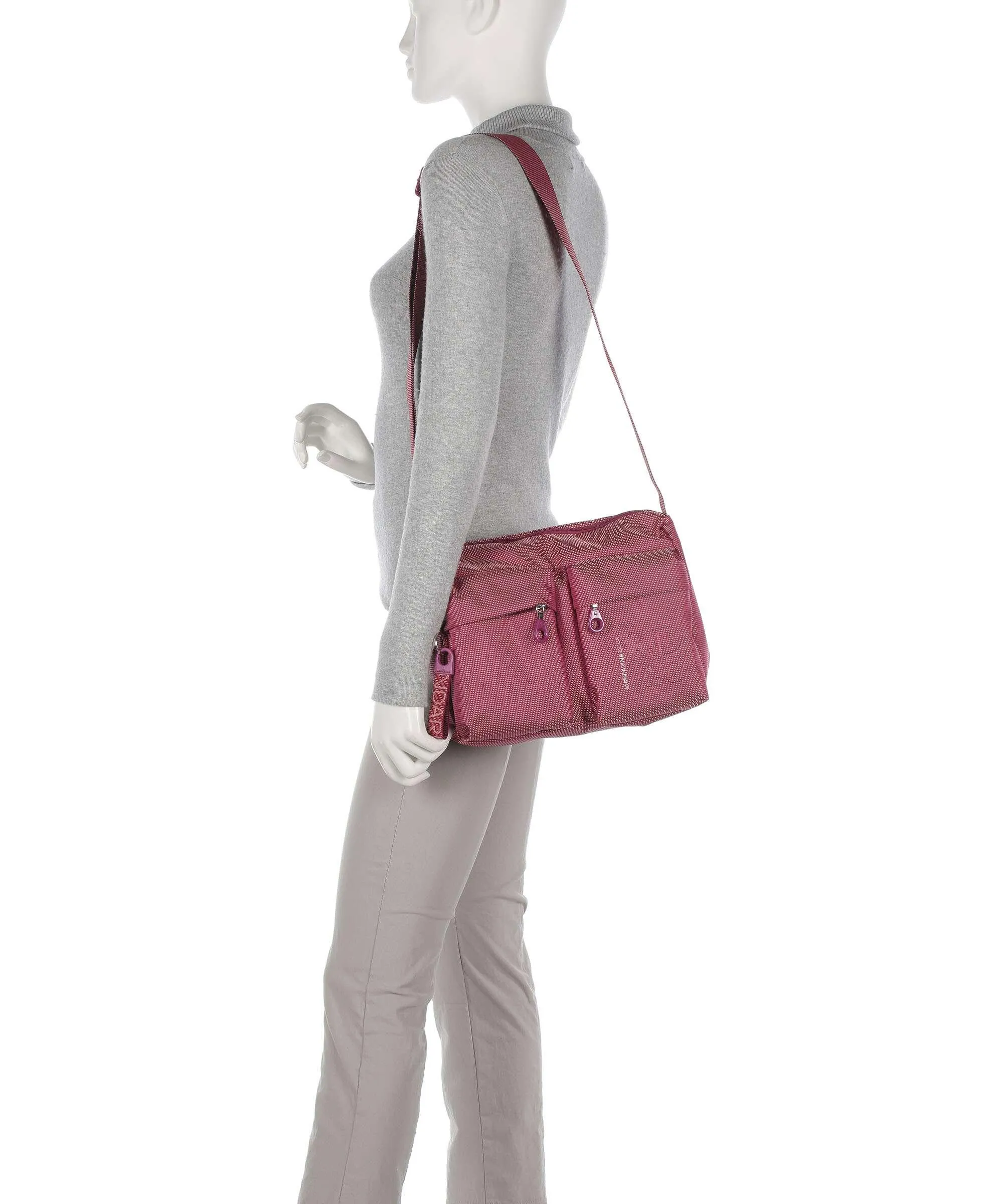 Mandarina Duck MD20 Borsa a spalla poliestere rosso  