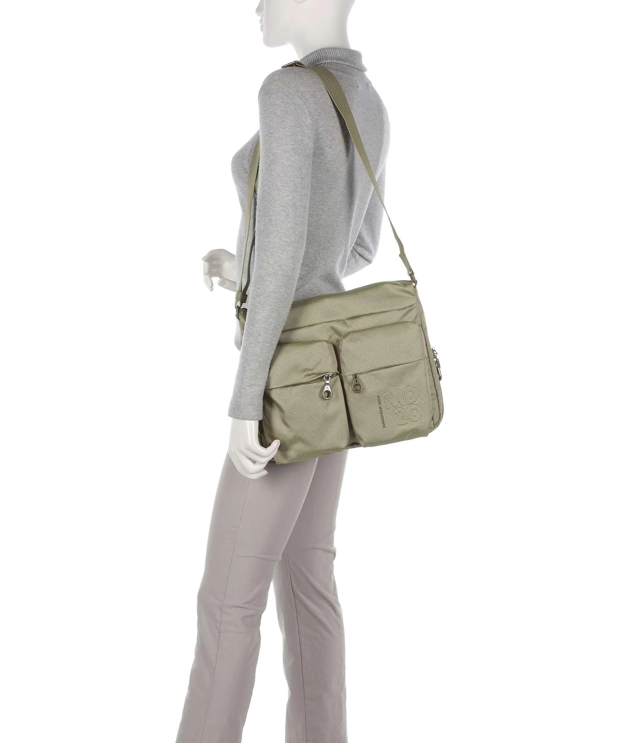  Mandarina Duck MD20 Borsa a spalla poliestere verde chiaro  