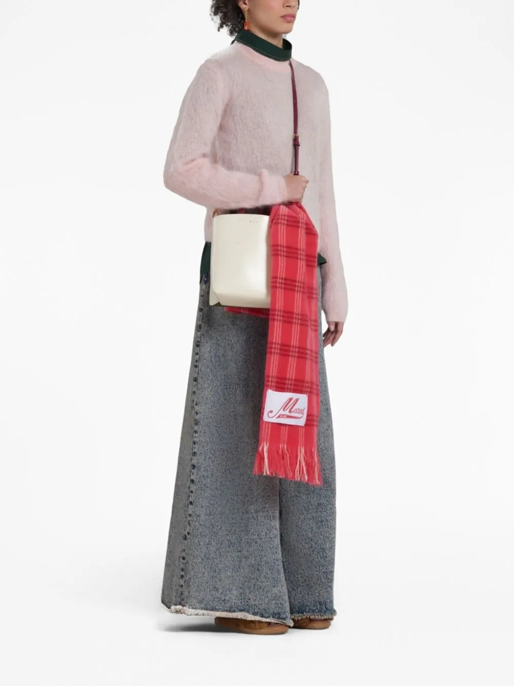   Marni  Denim a gamba ampia  