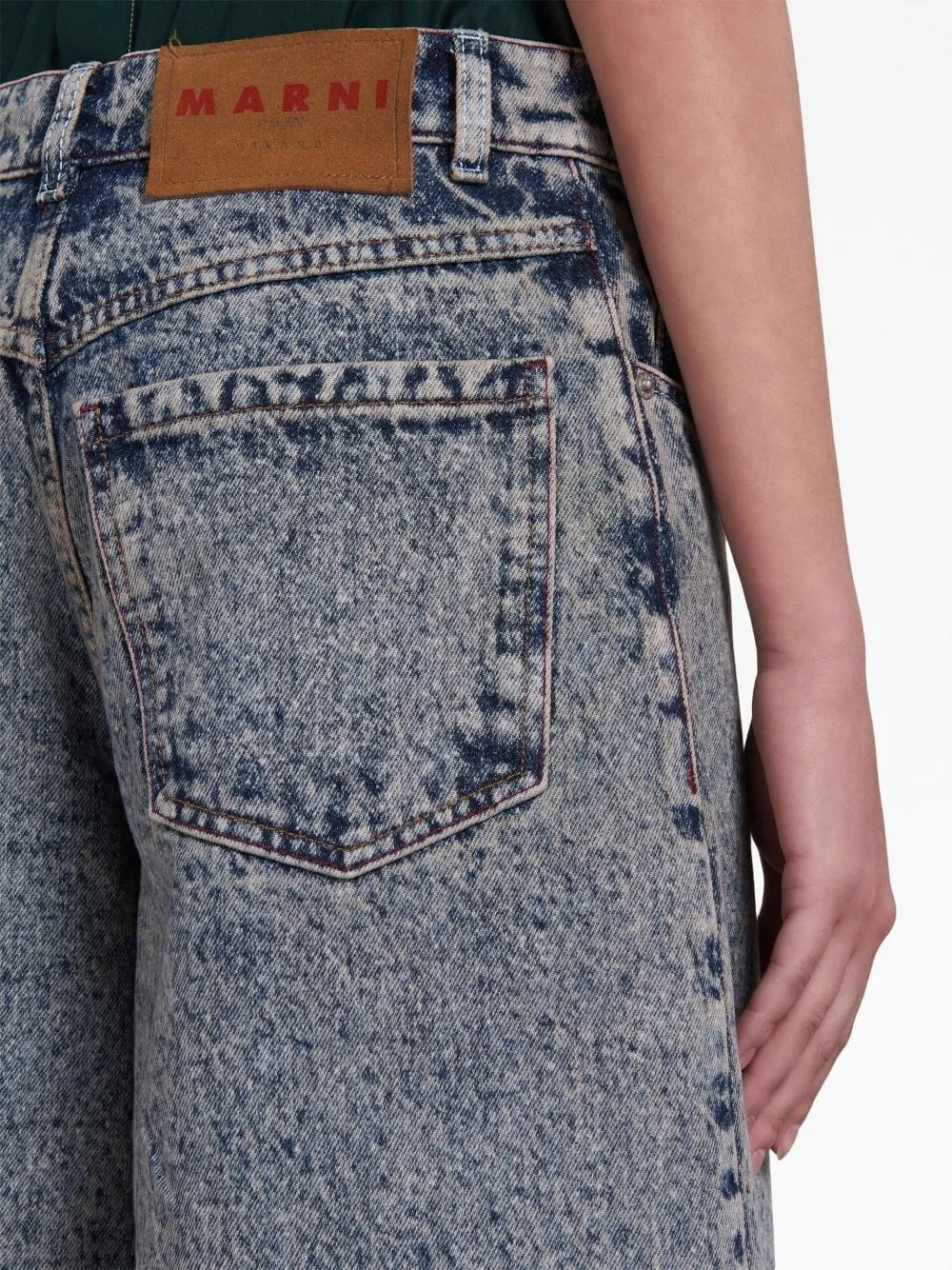   Marni  Denim a gamba ampia  