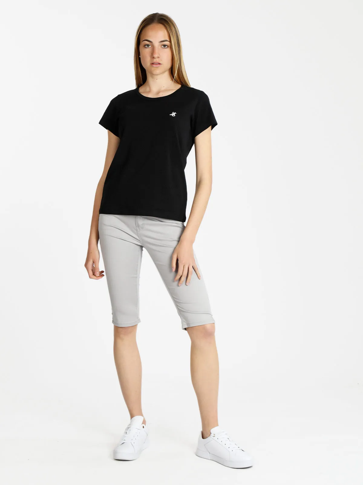 Max & Liu Capri en coton pour femme