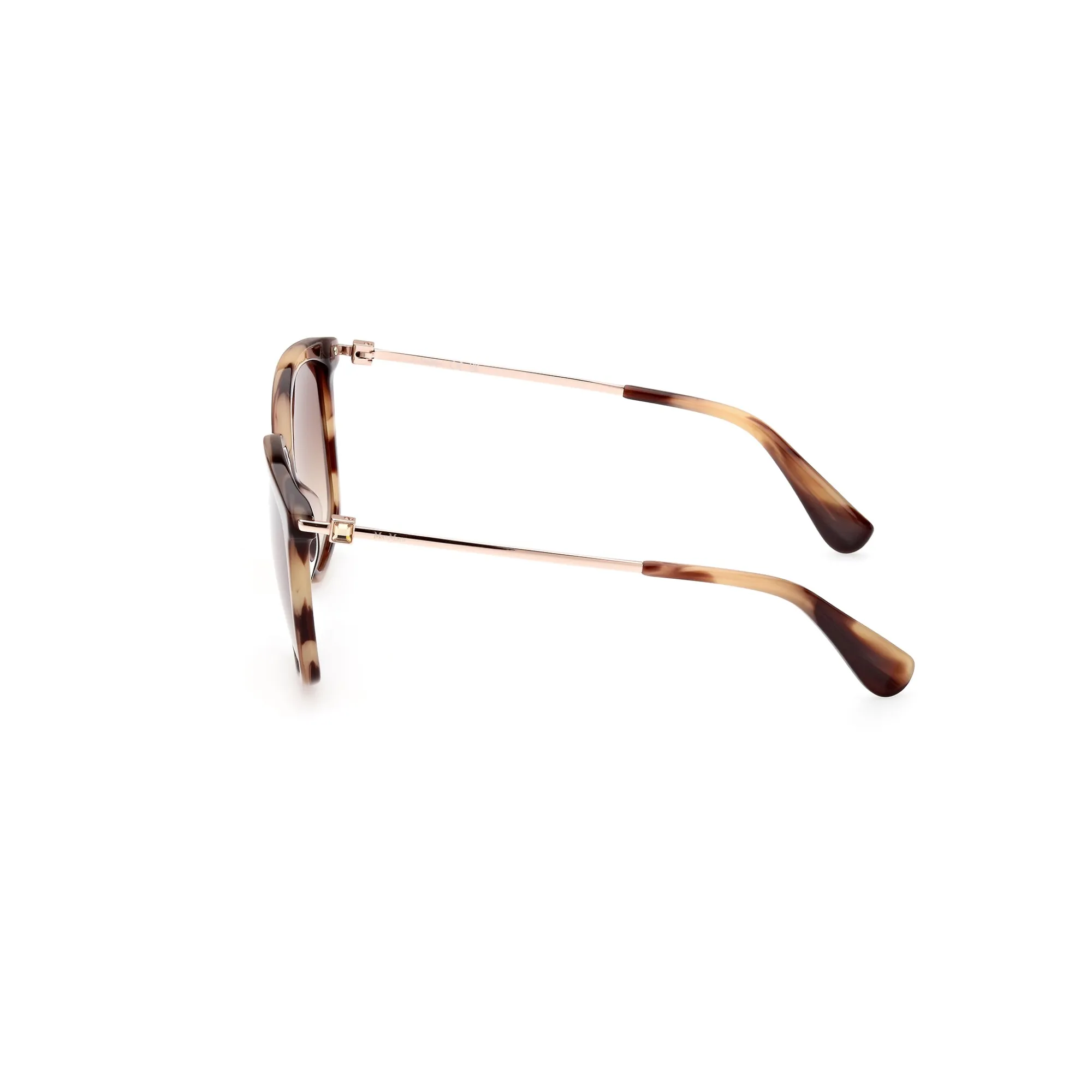   Max Mara MM 0055 JEWEL3 - 48F Marrone Scuro Lucido | Occhiale Da Sole Donna 