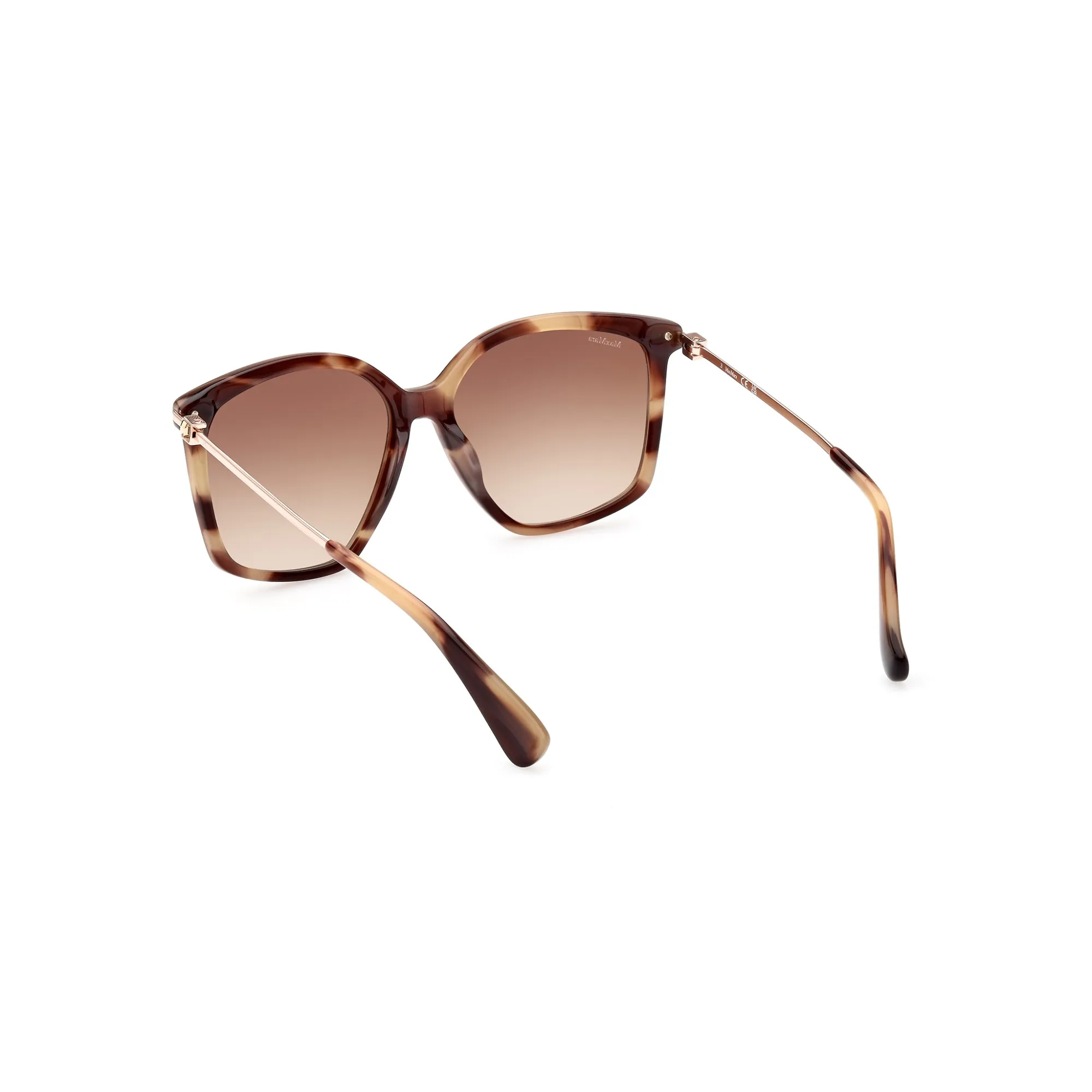   Max Mara MM 0055 JEWEL3 - 48F Marrone Scuro Lucido | Occhiale Da Sole Donna 