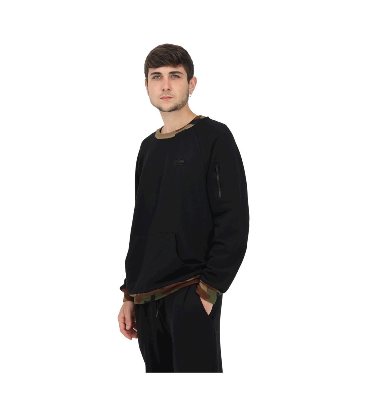 Moschino Uomo Felpa A Girocollo