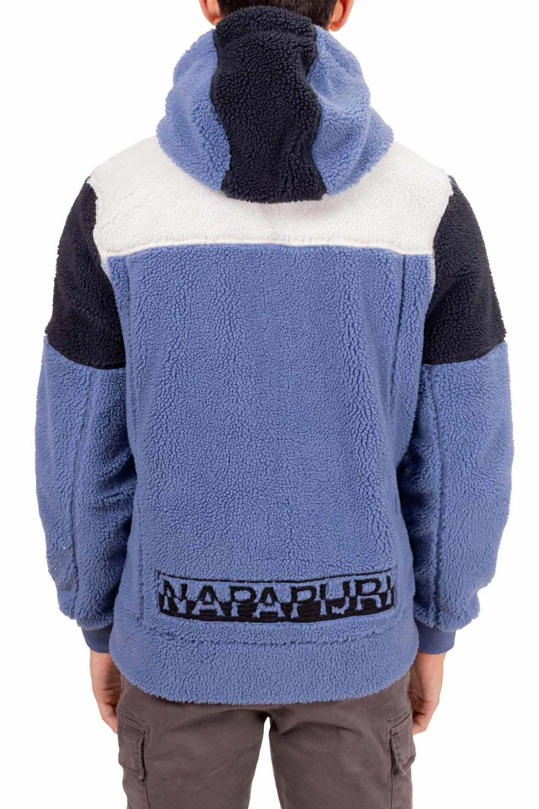 NAPAPIJRI Felpa uomo Taralga colorblock in pile 