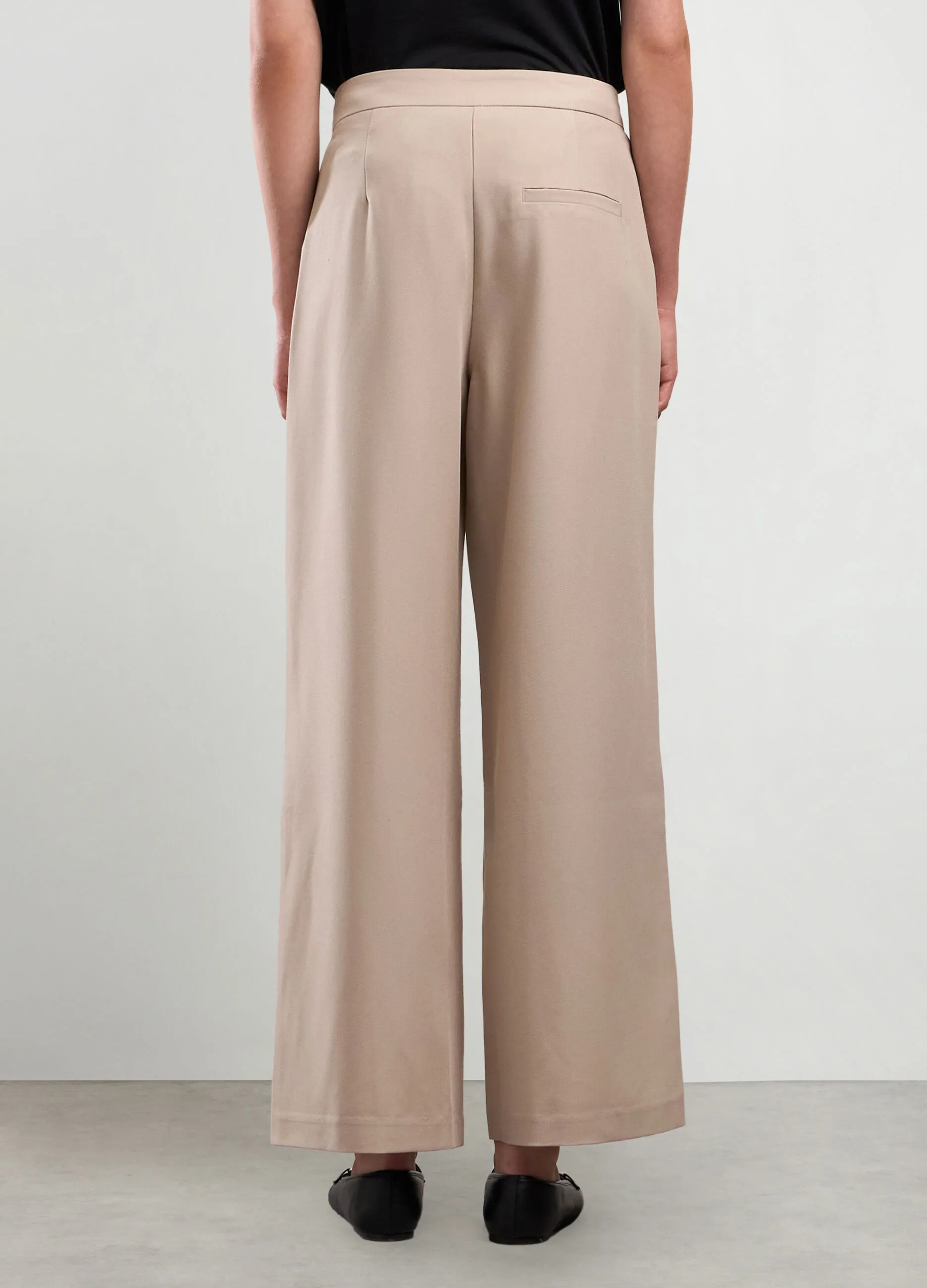 NICE & CHIC  Pantaloni palazzo in misto viscosa stretch donna