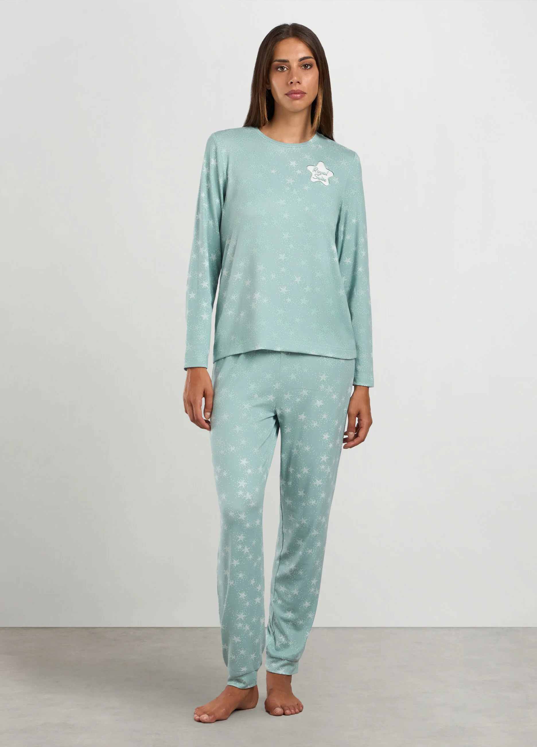NYMOS  Set pigiama lungo con stampa donna
