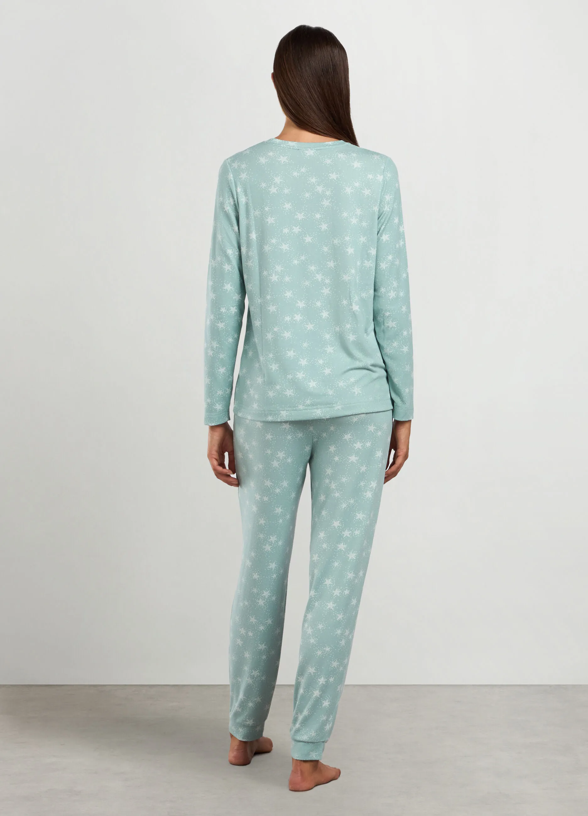 NYMOS  Set pigiama lungo con stampa donna