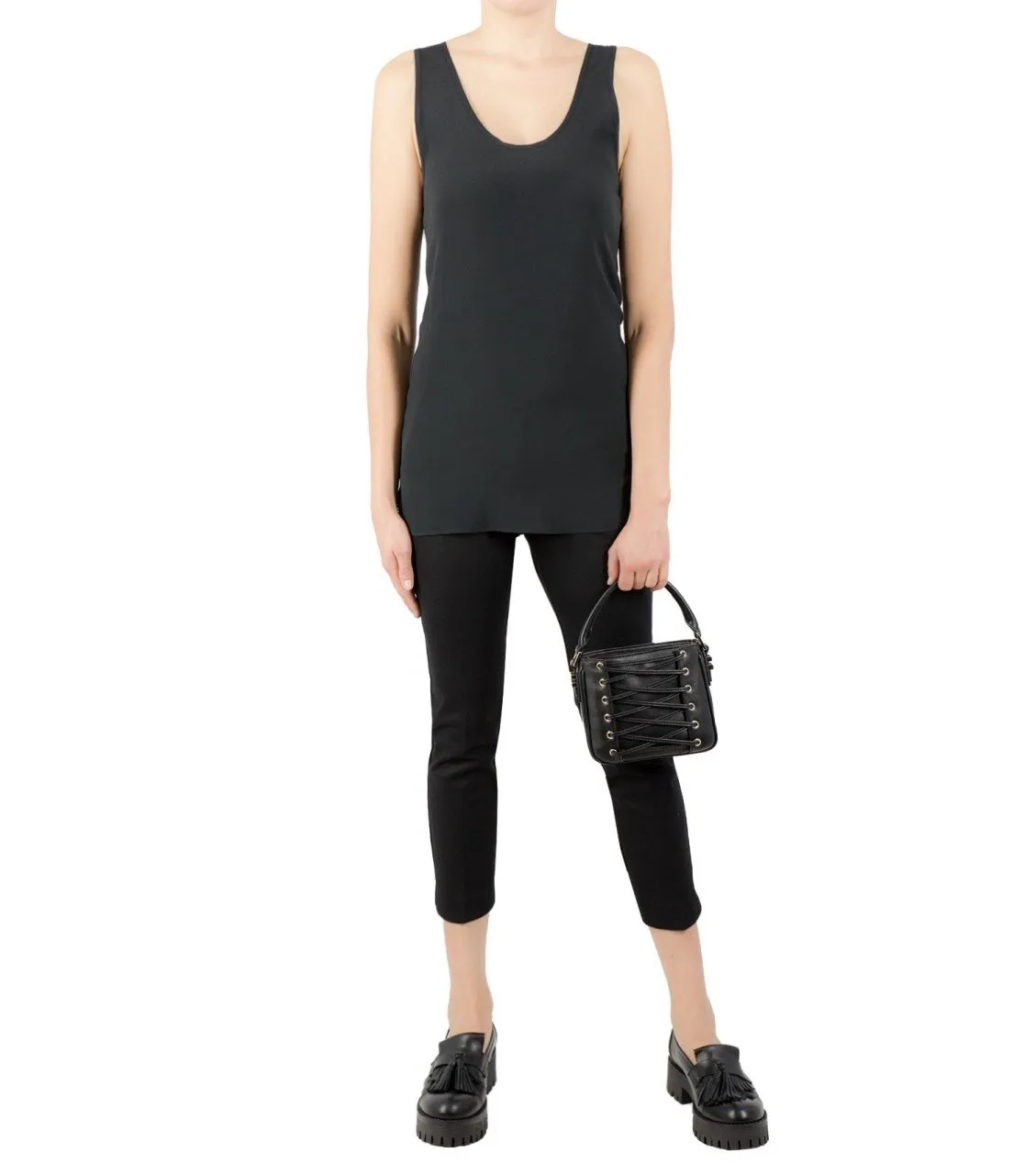 Pantalone capri Nero