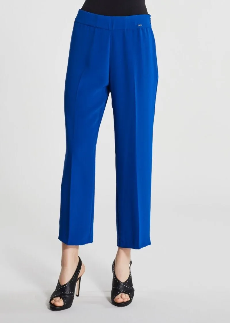 Pantalone cropped in tessuto fluido