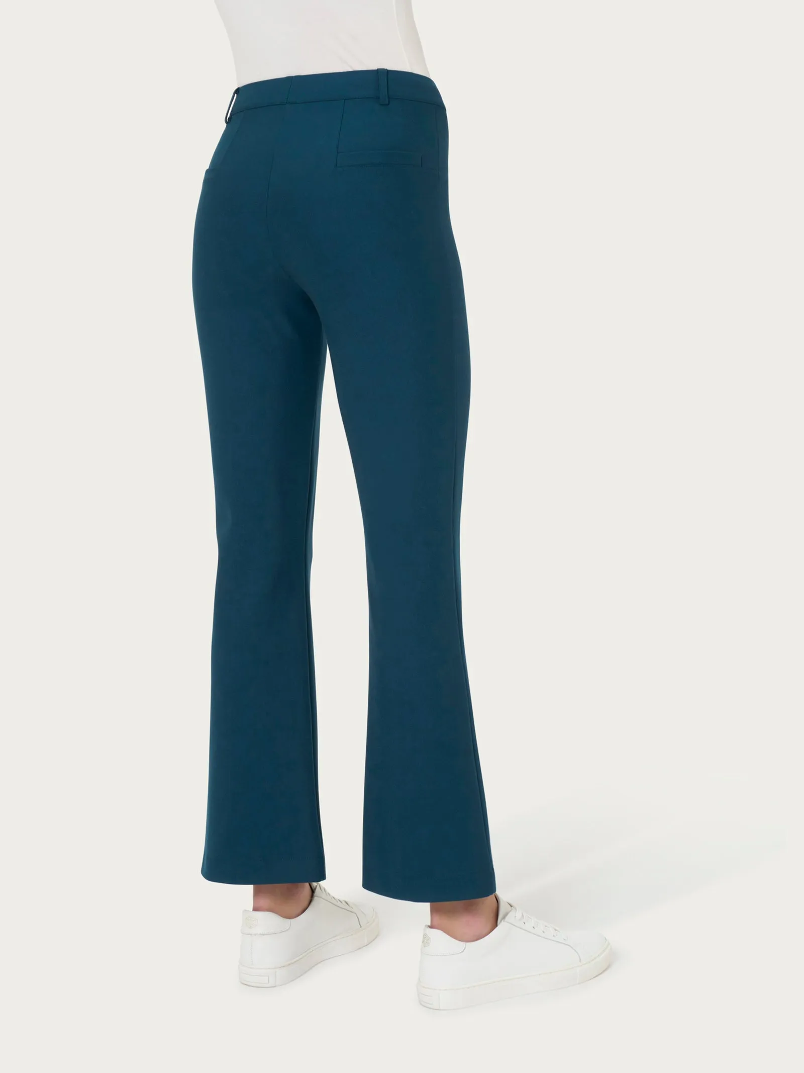 Pantalone flare alla caviglia in Compact - Reflecting Pond