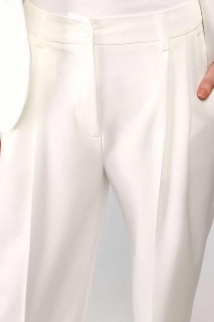 Pantaloni a palazzo monocolour con pinces