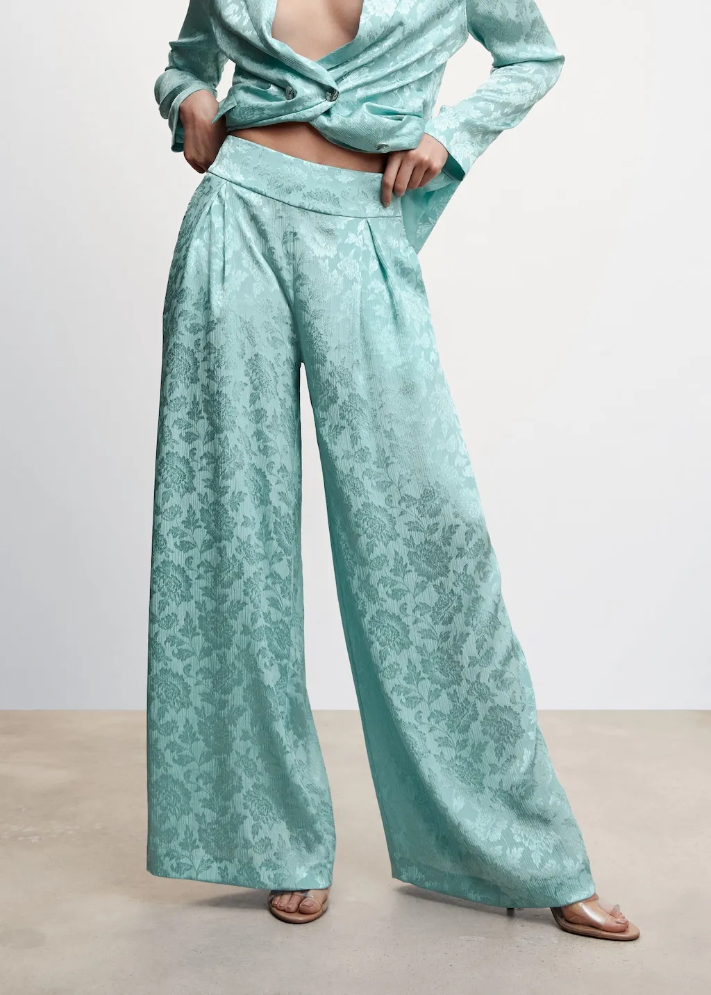 Pantaloni completo jacquard