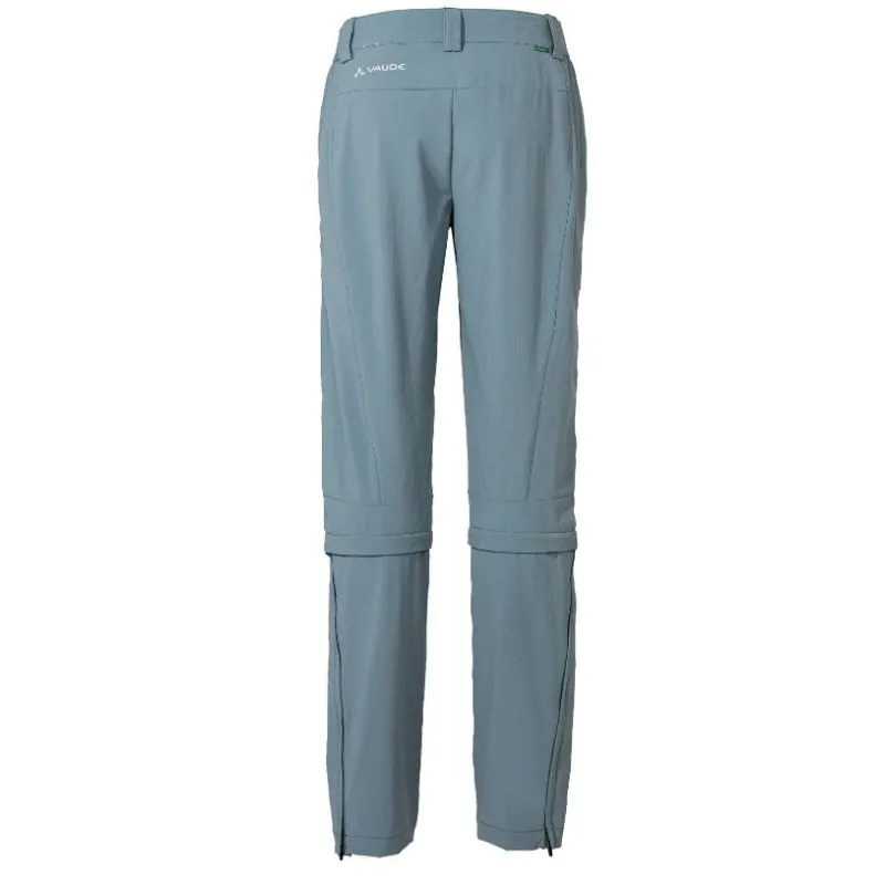 Pantaloni da trekking da donna Vaude Farley Stretch Capri T-Zip Pants III (blu nordico)