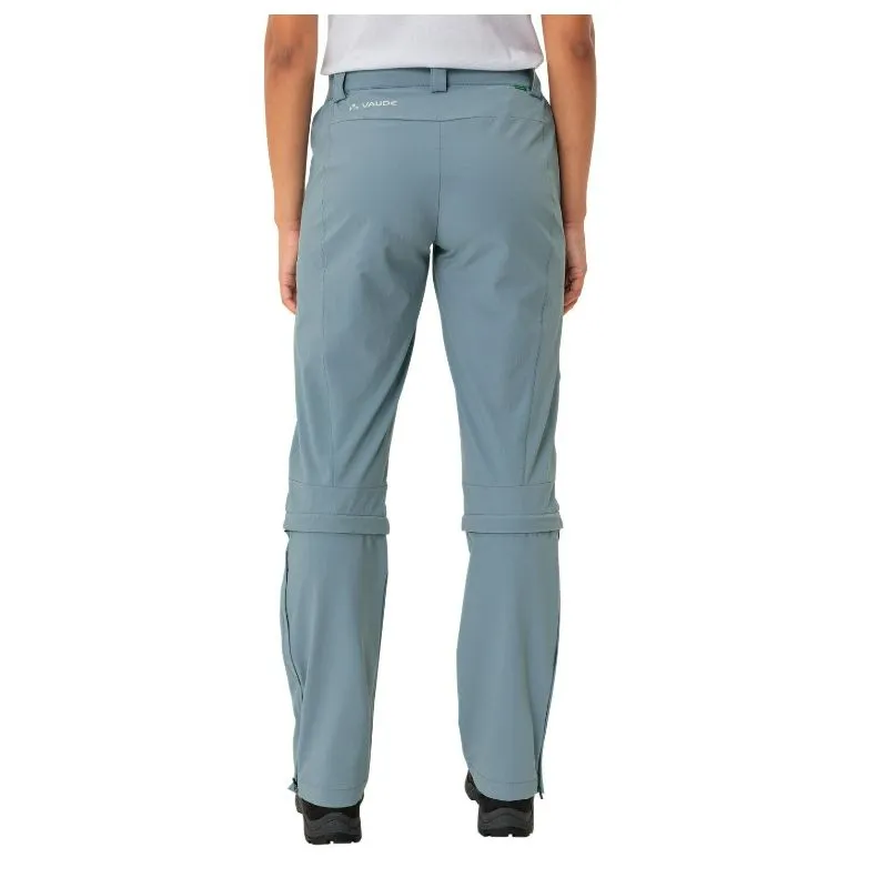 Pantaloni da trekking da donna Vaude Farley Stretch Capri T-Zip Pants III (blu nordico)