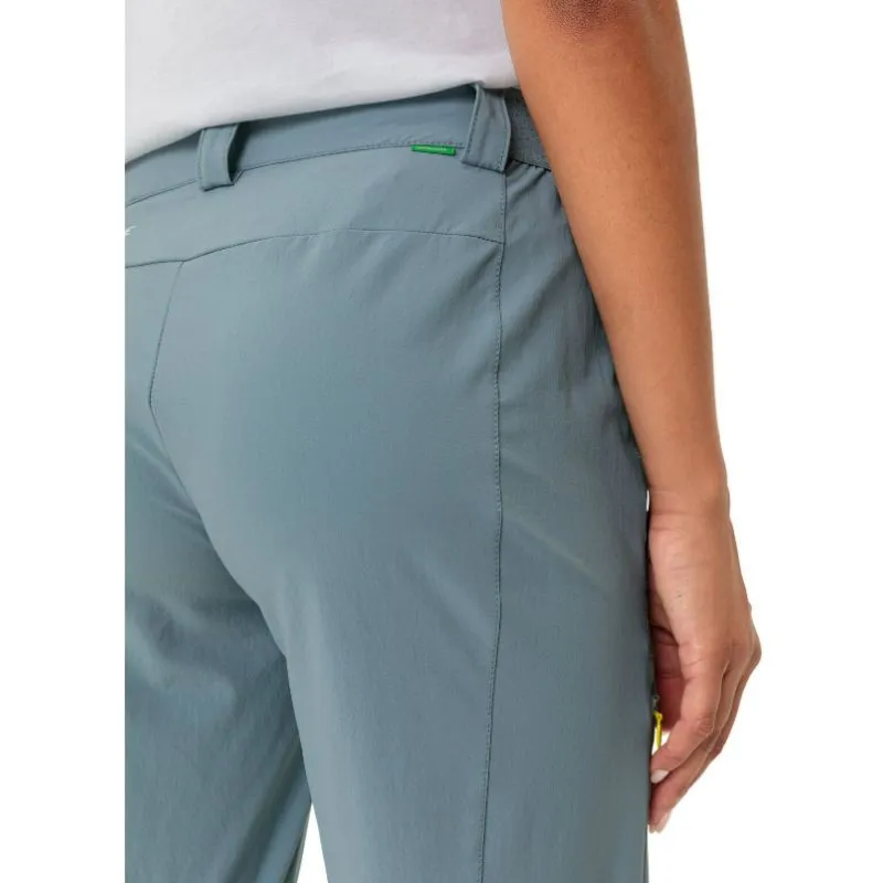 Pantaloni da trekking da donna Vaude Farley Stretch Capri T-Zip Pants III (blu nordico)