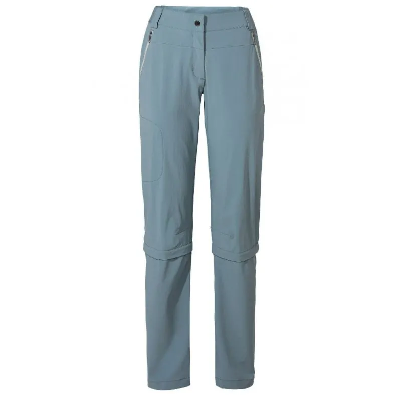 Pantaloni da trekking da donna Vaude Farley Stretch Capri T-Zip Pants III (blu nordico)