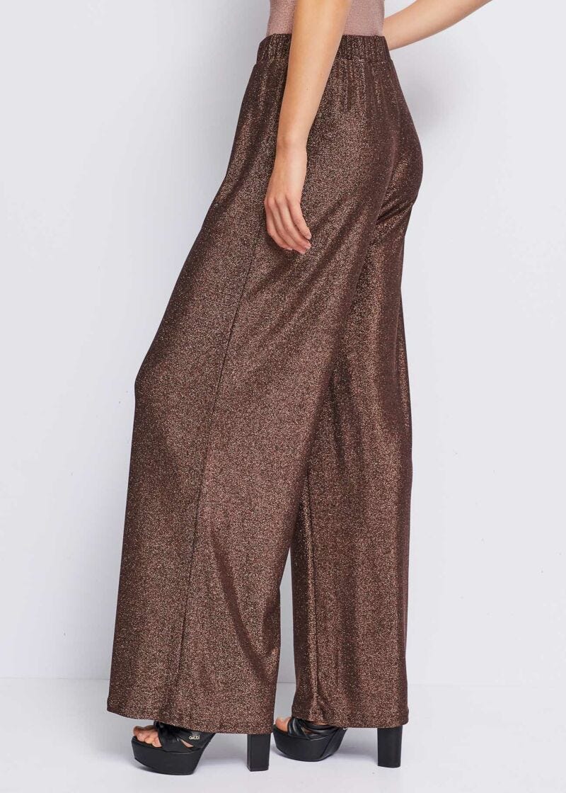Pantaloni in jersey lurex