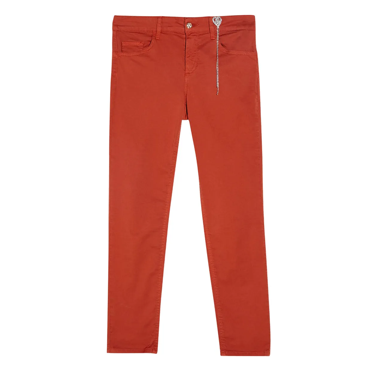 Pantaloni Liu-Jo Skinny Spilla Gioiello Arancione