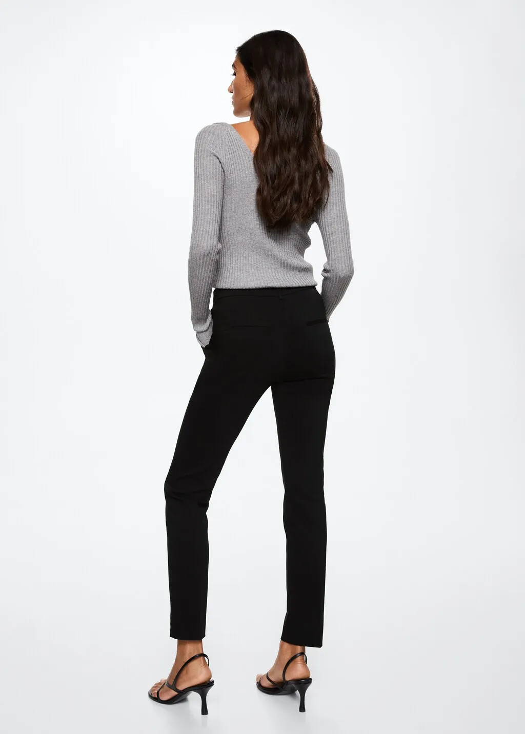 Pantaloni skinny crop