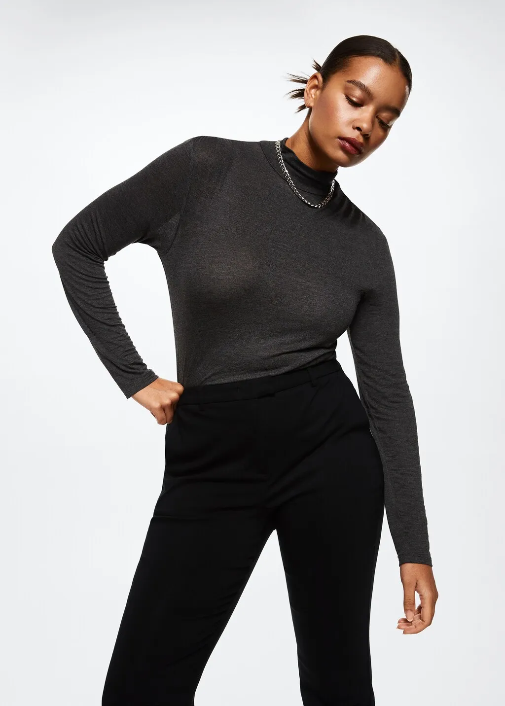 Pantaloni skinny crop