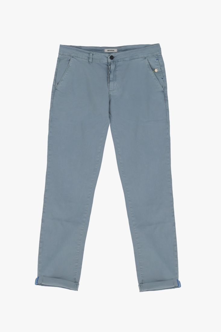 Pantaloni straight monocolour con tasche verticali