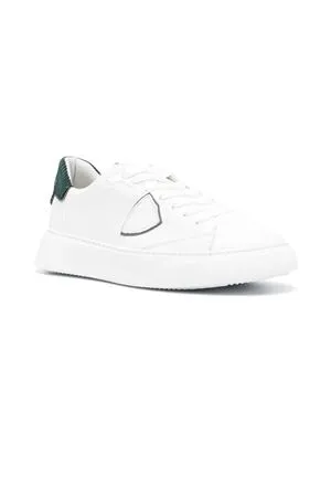 PHILIPPE MODEL Calzature,Sneakers Sneaker Temple Uomo, Bianco e Verde 
