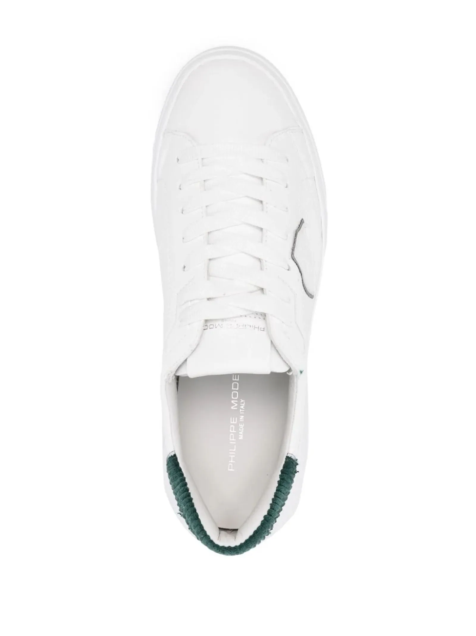 PHILIPPE MODEL Calzature,Sneakers Sneaker Temple Uomo, Bianco e Verde 